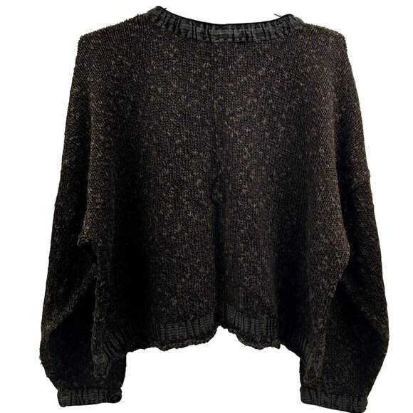 Hot Knots Handmade Button-Up Cardigan Sweater Boho Cottagecore Vintage Look - Picture 5 of 14